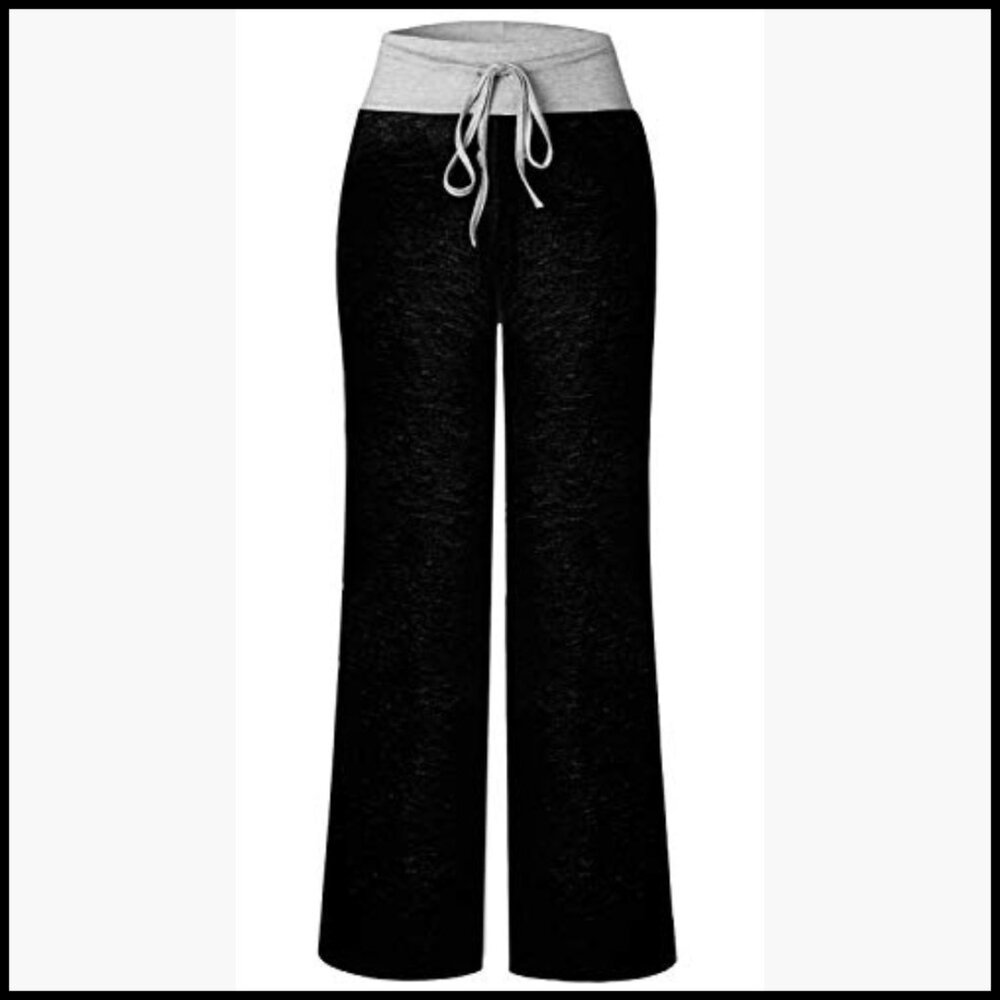 Polyester Cotton Drawstring Wide Leg Palazzo Loun… - image 3